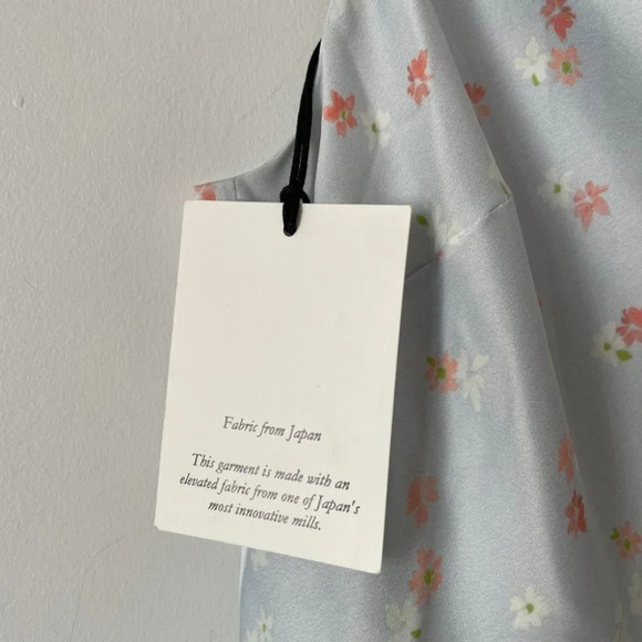 Sunday Best Spencer Cowl Neck Mini Slip Dress NWT Light Blue Floral Size Medium - Picture 9 of 11